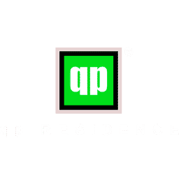 Logotipo de qp Residence ubicado en el footer, con la función de redireccionar a la pagina de qp Residence