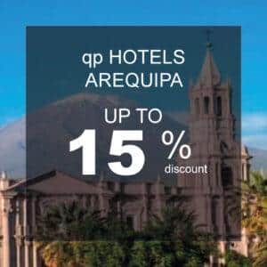 Photograph of Arequipa that serves to inform the promotion that is being presented at qp hotels Arequipa